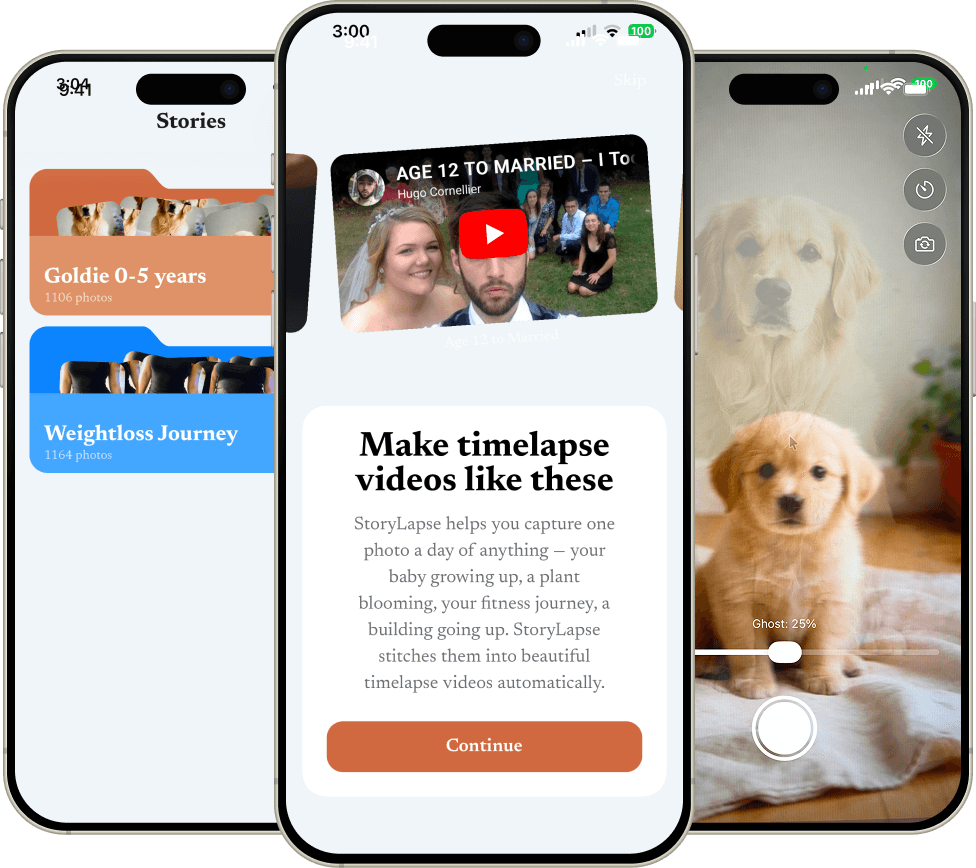 StoryLapse app preview